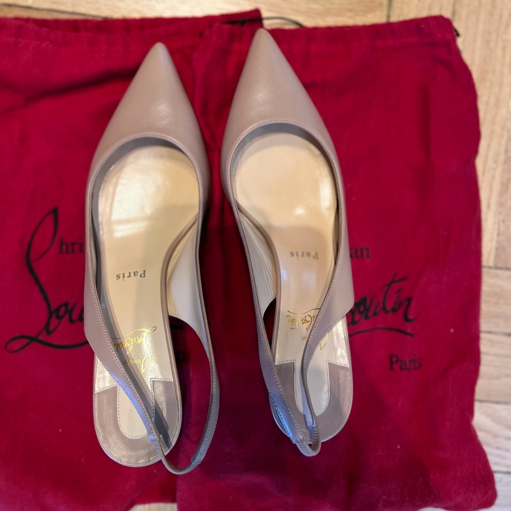 Christian Louboutin Kate Sling 55 Leather Pumps